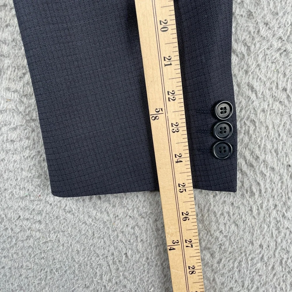Coppley Ermenegildo Zegna Blazer Mens 44R Navy Blue 3 Button Wool Sport Coat